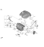 Diagram for Kia Optima Engine Cover - 292402G910