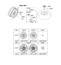 Diagram for Kia Optima Spare Wheel - 529102T550