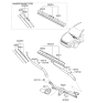 Diagram for 2013 Kia Optima Hybrid Wiper Blade - 983502T000