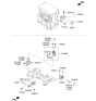 Diagram for Kia Cadenza Transfer Case Mount - 218802T000