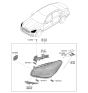 Diagram for Kia K900 Headlight - 92101J6120