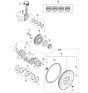 Diagram for 2005 Kia Rio Crankshaft Thrust Washer Set - KK1Y011SJ0