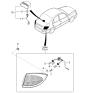 Diagram for Kia Rio Light Socket - 92440FD000