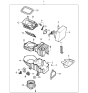 Diagram for 2004 Kia Rio Blower Motor Resistor - 0K30B61B15
