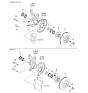Diagram for 2001 Kia Rio Wheel Bearing - 51750FD000