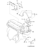 Diagram for Kia Rio Throttle Body Gasket - 0K30C13655