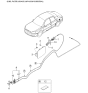 Diagram for 1997 Kia Sephia Fuel Door Release Cable - MDX5056890A