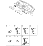 Diagram for Kia Wiper Switch - 93741FD000BT