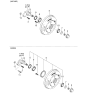 Diagram for Kia Rio Wheel Bearing - MB00233047