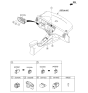 Diagram for 2014 Kia Rio Dimmer Switch - 937131W100CA