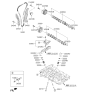 Diagram for 2014 Kia Rio Timing Chain - 243212B600