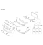 Diagram for 2013 Kia Rio Grille - 865611W000