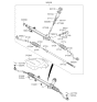 Diagram for 2012 Kia Optima Tie Rod End - 568203Q000