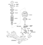 Diagram for Kia Optima Strut Bearing - 546123S050