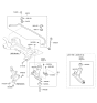Diagram for 2014 Kia Optima Control Arm - 545014C000