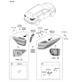 Diagram for 2020 Kia Sportage Light Socket - 92480D9510