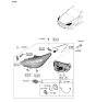 Diagram for 2022 Kia Stinger Headlight - 92101J5520