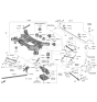 Diagram for 2022 Kia Stinger Rear Crossmember - 55405J5050