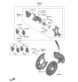 Diagram for 2021 Kia Sorento Brake Pad Set - 58302P2A31