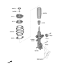 Diagram for Kia Sportage Strut Bearing - 54612L1000