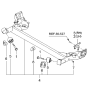 Diagram for Kia Rio Axle Beam - 551001G200