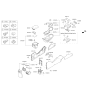 Diagram for Kia Sportage Armrest - 846603WBA0WK