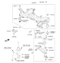 Diagram for Kia Cadenza Axle Pivot Bushing - 545842T000