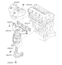 Diagram for Kia Optima Hybrid Exhaust Manifold - 285102G160