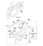 Diagram for 2011 Kia Optima Door Handle - 836202T010