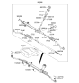 Diagram for 2012 Kia Optima Tie Rod End - 568202T100