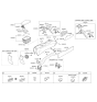 Diagram for Kia Optima Center Console Base - 846114C000VA