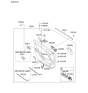 Diagram for 2011 Kia Optima Door Handle - 826102T010
