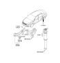 Diagram for Kia Optima Axle Support Bushings - 552744C000