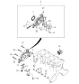 Diagram for Kia Spectra Oil Pump Rotor Set - 213132Y010