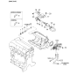 Diagram for Kia Sephia PCV Valve - 0K9A013890