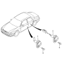 Diagram for 2001 Kia Sephia Door Jamb Switch - 0K91A66540A