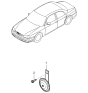 Diagram for 2000 Kia Sephia Horn - 0K08A66780