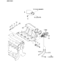 Diagram for 2001 Kia Sephia EGR Valve Gasket - MJE2720305A