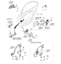 Diagram for 2002 Kia Spectra Door Handle - 0K2A173410XX