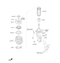 Diagram for Kia Forte Strut Bearing - 54612C1000