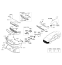 Diagram for Kia Cadenza Bumper - 86511F6000