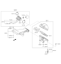 Diagram for Kia Cadenza Air Intake Coupling - 28210F6200