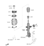 Diagram for Kia Sorento Shock and Strut Boot - 54625L0000