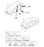 Diagram for 2022 Kia Niro EV Emblem - 86311G5000