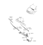 Diagram for Kia Forte Wiper Blade - 983601W000