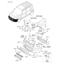 Diagram for 2011 Kia Soul Grille - 865612K010