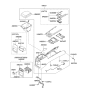 Diagram for Kia Sorento Center Console Base - 846103E540CY