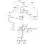 Diagram for Kia Sorento Washer Reservoir - 986113E200