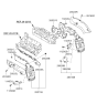 Diagram for Kia Sorento Exhaust Heat Shield - 285263C560