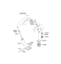Diagram for Kia Sorento Shock And Strut Mount - 553323E000